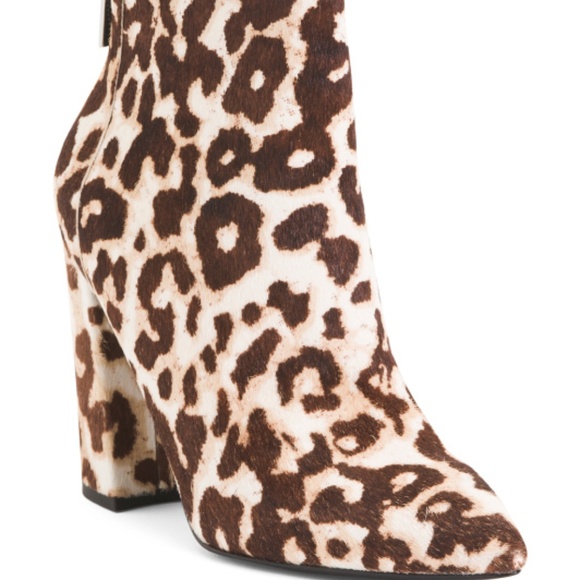 charles david leopard booties
